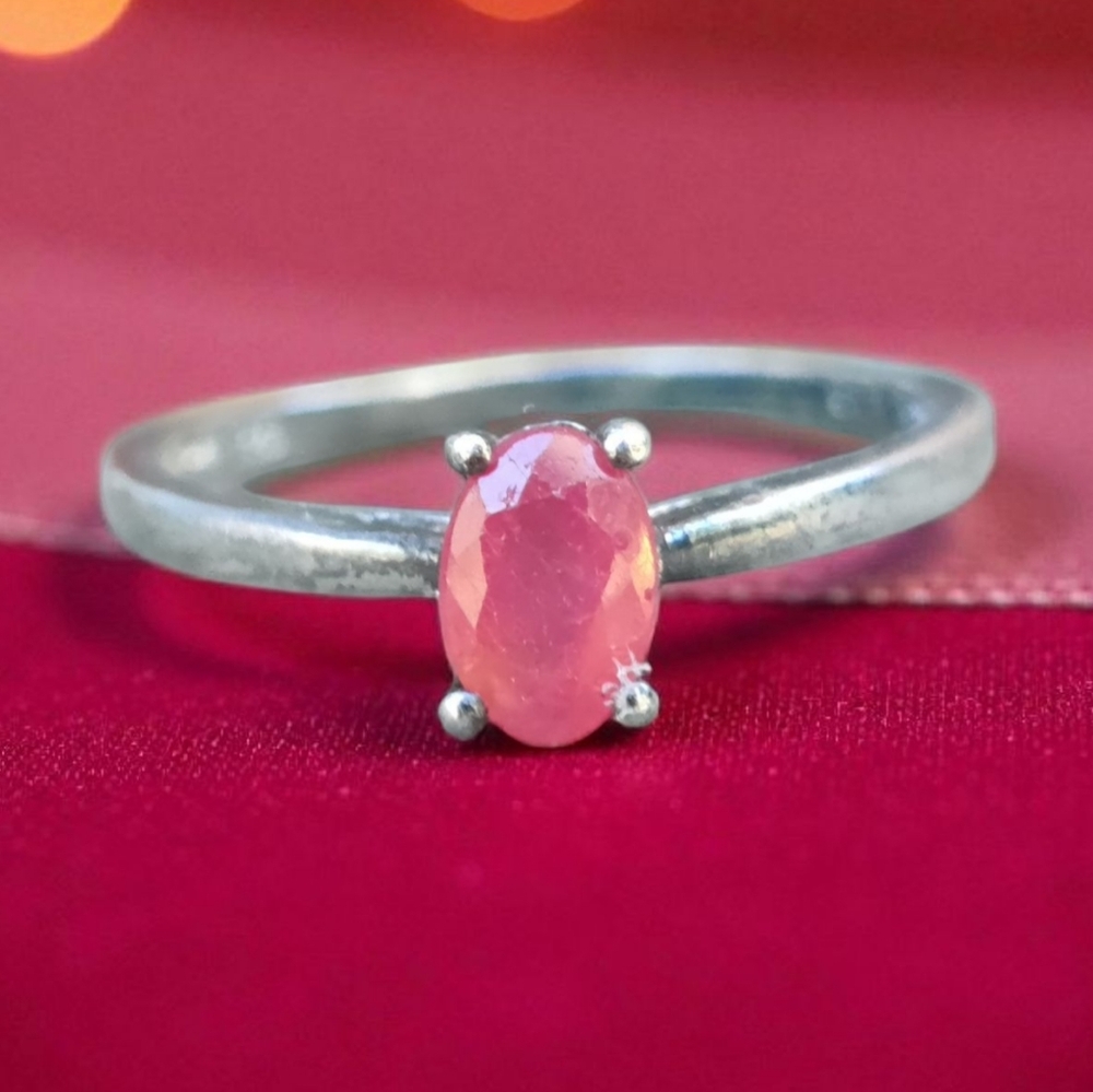 Sterling Silver Ruby Ring By Chuck Clemency Of Qvc - image 1